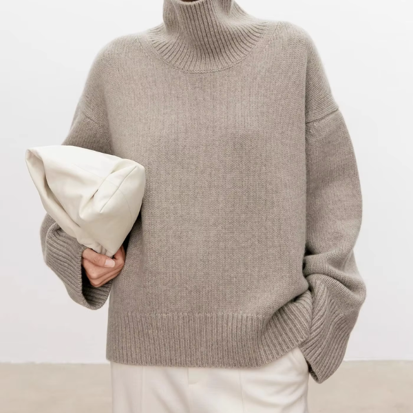 Beatrice | Zopfstrick-Rollkragenpullover