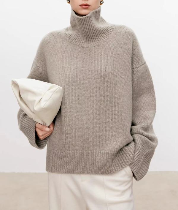 Beatrice | Zopfstrick-Rollkragenpullover