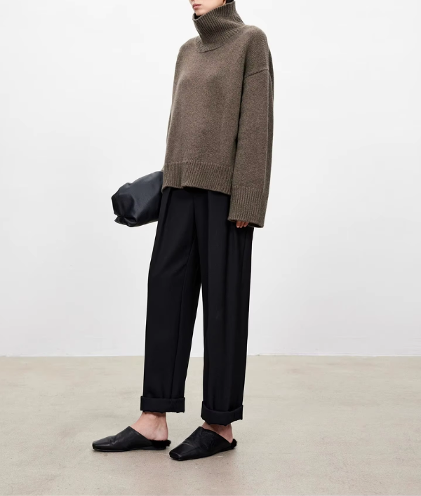 Beatrice | Zopfstrick-Rollkragenpullover