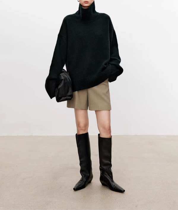 Beatrice | Zopfstrick-Rollkragenpullover